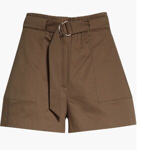 Ted Baker NWT olive d ring high waisted shorts